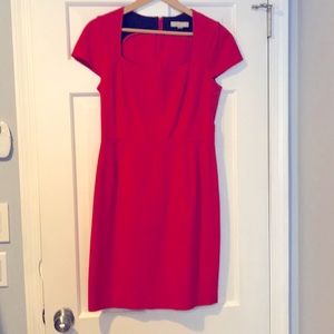 Banana republic red cap sleeve dress
